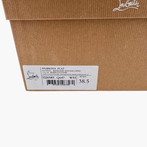 Christian Louboutin Sharkina White Mesh Red Sneakers Size 38.5 US 8.5 Women 6969 - Picture 15 of 15